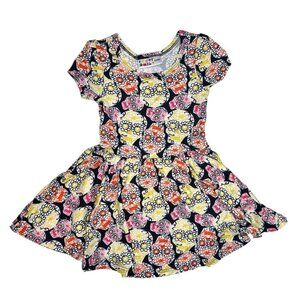 Dot Dot Smile Toddler Girl Dress Size 12-24 Months, Day of the Dead Sugar Skull